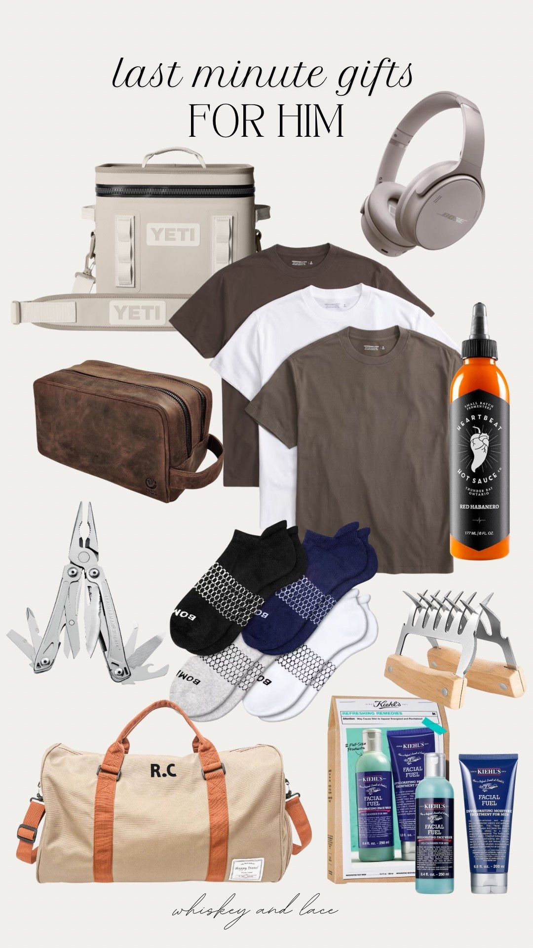 Last minute gifts for him! This Abercrombie three pack of tees was such a hit last year and what man doesn’t want a Yeti cooler? You seriously can’t go wrong with any of these but order now so they arrive in time for Christmas 🎄 

#LTKHoliday #LTKSeasonal #LTKGiftGuide