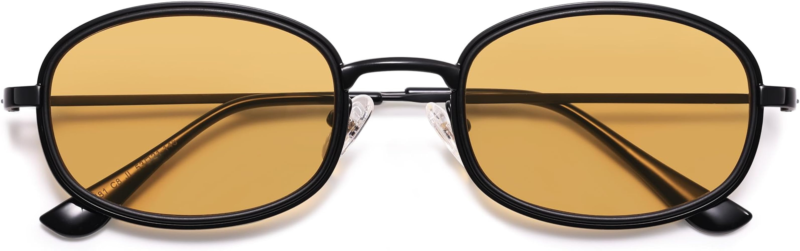 Appassal Retro Oval Sunglasses for Women Men Trendy Large Round Y2k Sunnies AP3681 | Amazon (US)