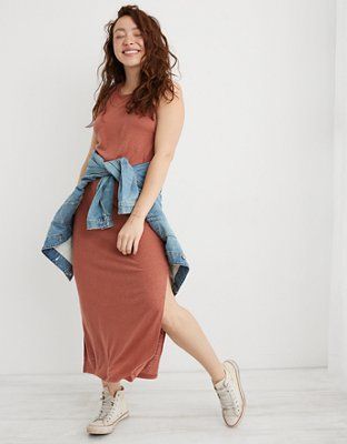 Aerie Twist Back Midi Cover Up | American Eagle Outfitters (US & CA)