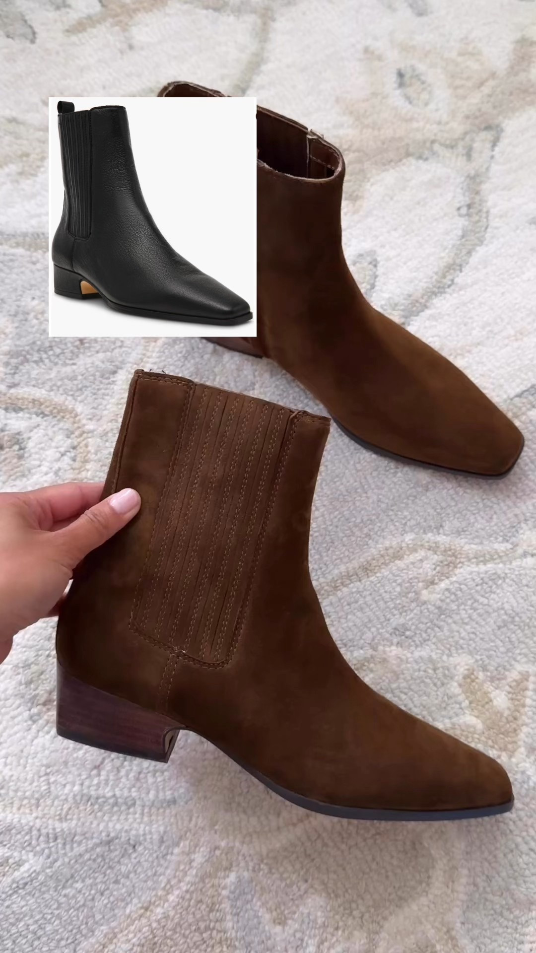 Under $100 boot: A few in black leather and brown suede still in stock for these sale boots. 

Nsale is now open to all shoppers so I linked some elevated bags too!

• Steve Madden suede boot also in black leather. slightly narrow in front, I fit 5.5

•’coach bag is convertible with 3 ways to wear it

• Allsaints tote is a larger capacity bag on sale in suede or leather with hardware details

 

#LTKSaleAlert #LTKShoeCrush #LTKFindsUnder100