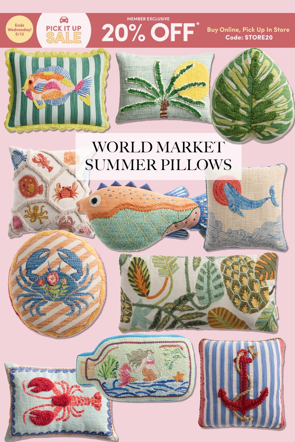 These fun whimsical decorative pillows are the perfect touch to bbq season and outdoor living! Sales alert!

#LTKSeasonal #LTKSaleAlert #LTKHome