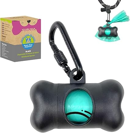 Dog Poop Pickup Bags Holder Dispenser with Standard-Sized Leak-Proof Scented Doggy Waste Bags and... | Amazon (US)