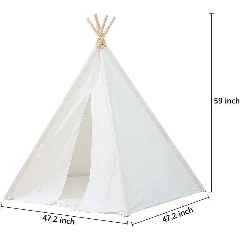 Sunvivi Indoor/Outdoor Fabric Pop-Up Triangular Play Tent with Carrying Bag | Wayfair North America