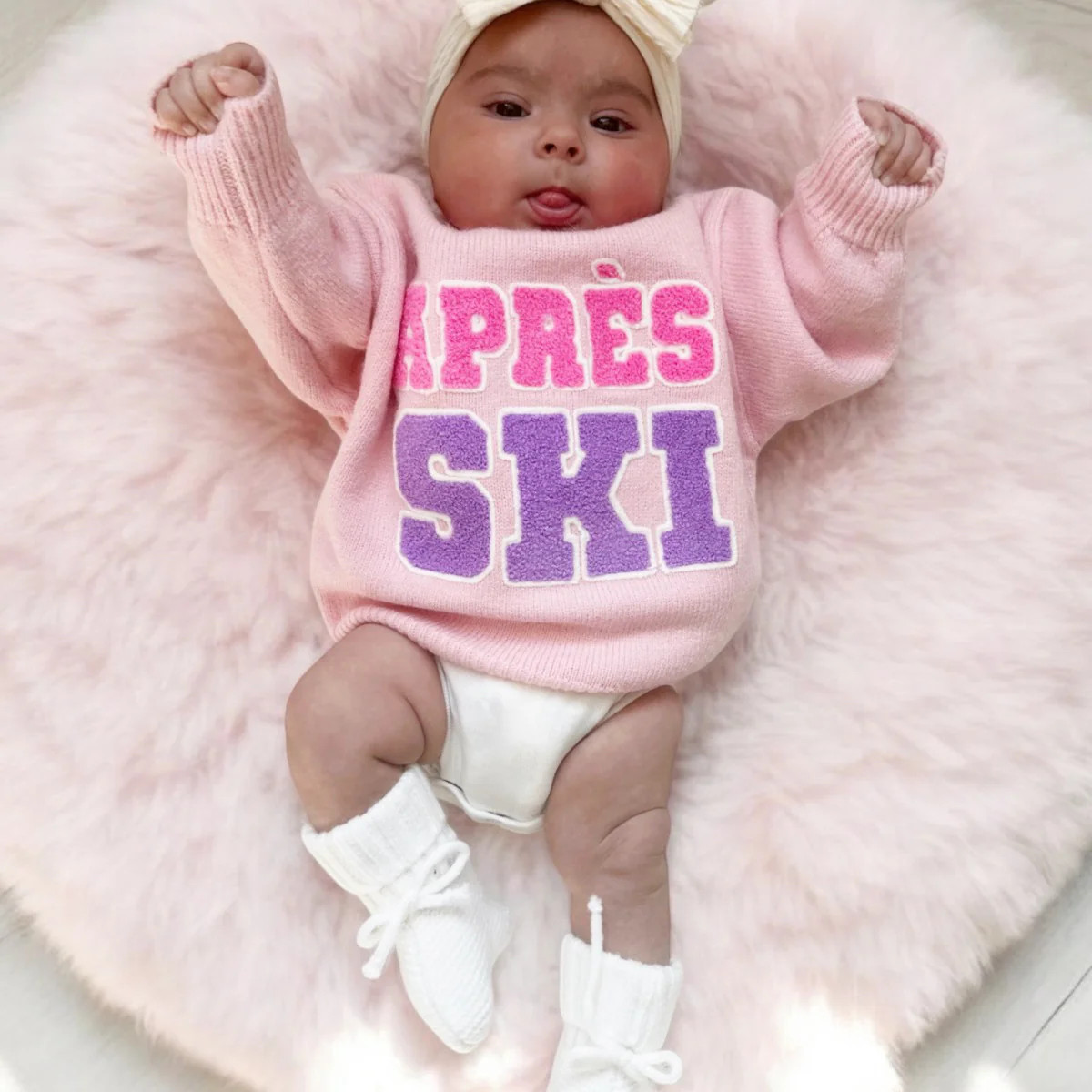 Knit Sweater, Après Ski Pink | SpearmintLOVE