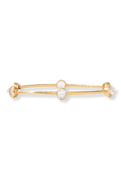 Julie Vos Milano Clear Crystal Bangle Bracelet | The Willow Tree