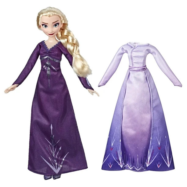 Disney Frozen 2 Arendelle Elsa Doll with Dress, Nightgown & Shoes | Walmart (US)