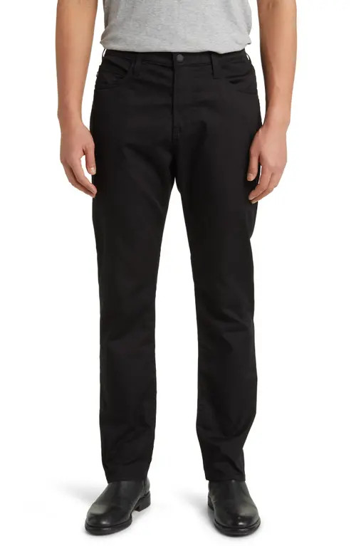 AG Everett Commuter Performance Slim Straight Sateen Pants in True Black at Nordstrom, Size 38 X ... | Nordstrom