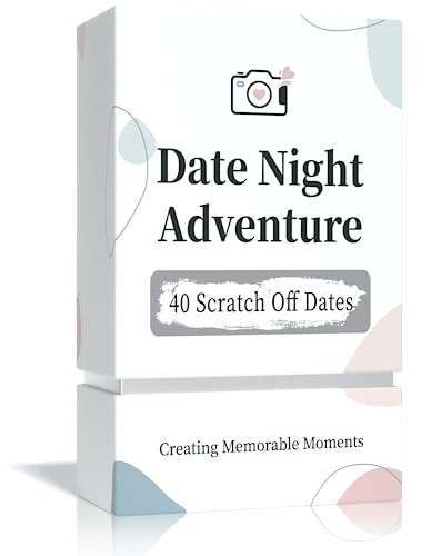 40 Date Ideas Card Games for Couples Date Night - Unique Date Deck Scratch Off Cards, Couples Gifts for Boyfriend, Romantic Bridal Shower, Wedding Anniversaries Engagement Gifts for Him Husband Bride | Amazon (US)