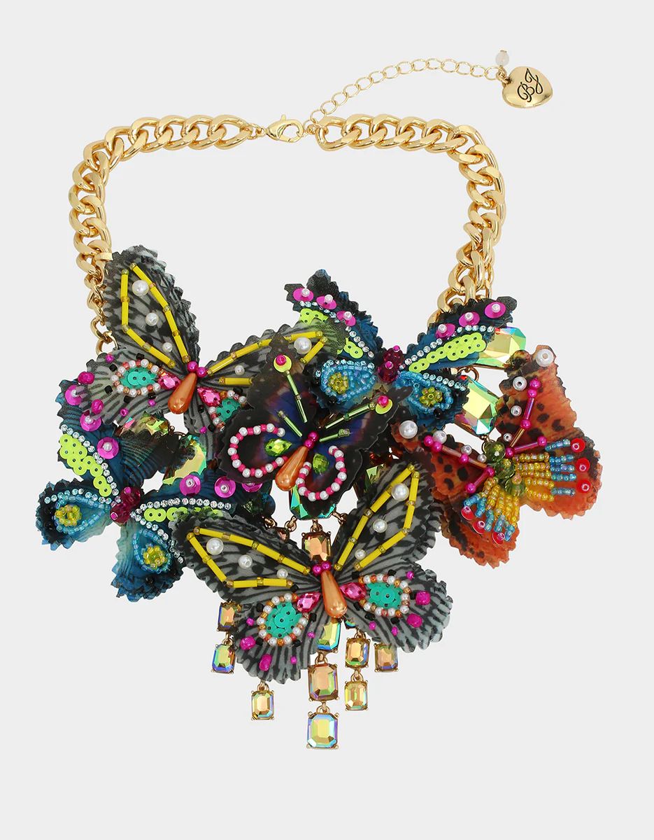 BETSEYS BUTTERFLY BIB MULTI | Betsey Johnson