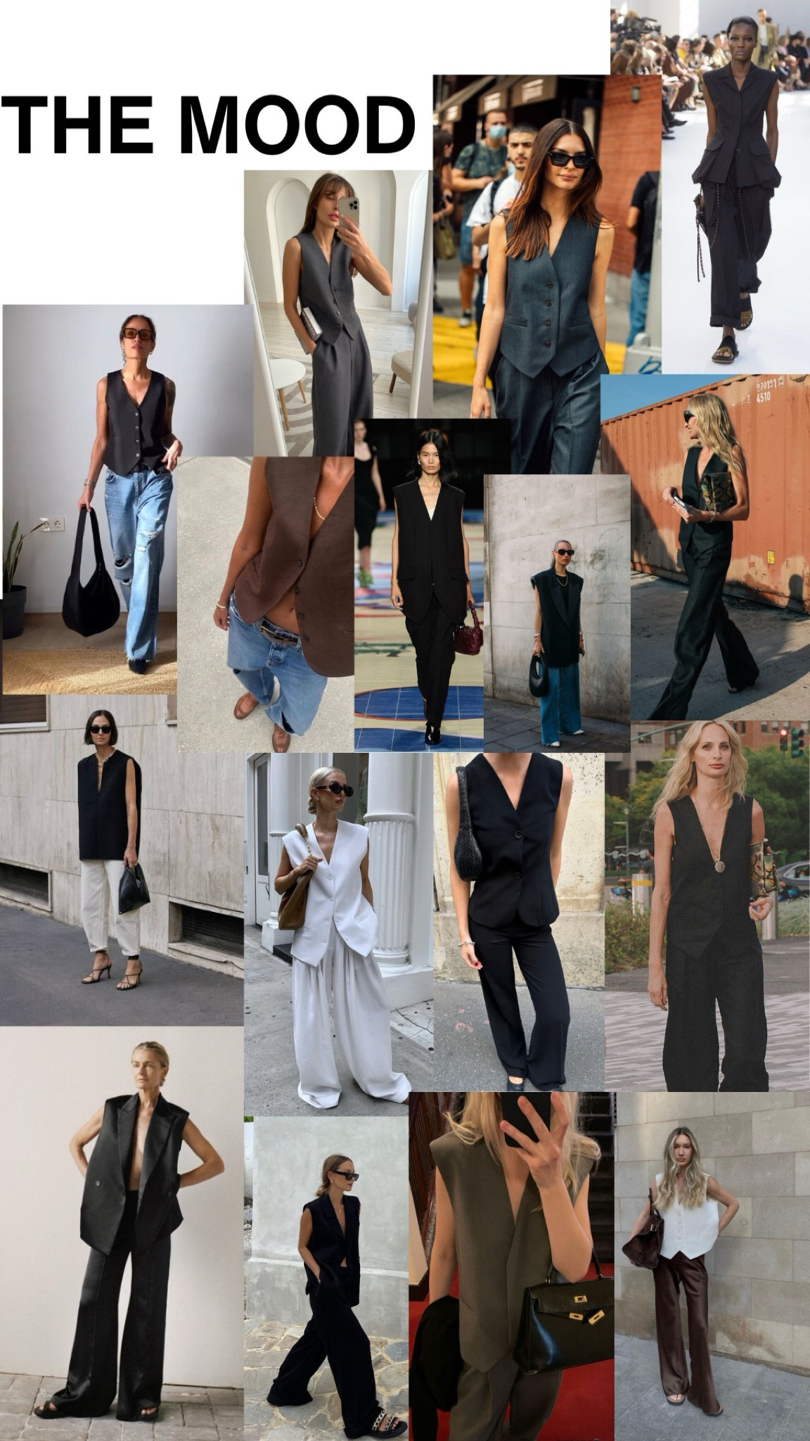 The MOOD. Longline waistcoat edit | Longline Vest | White Waistcoat | oversized black waistcoat 

#LTKover40 #LTKstyletip #LTKeurope