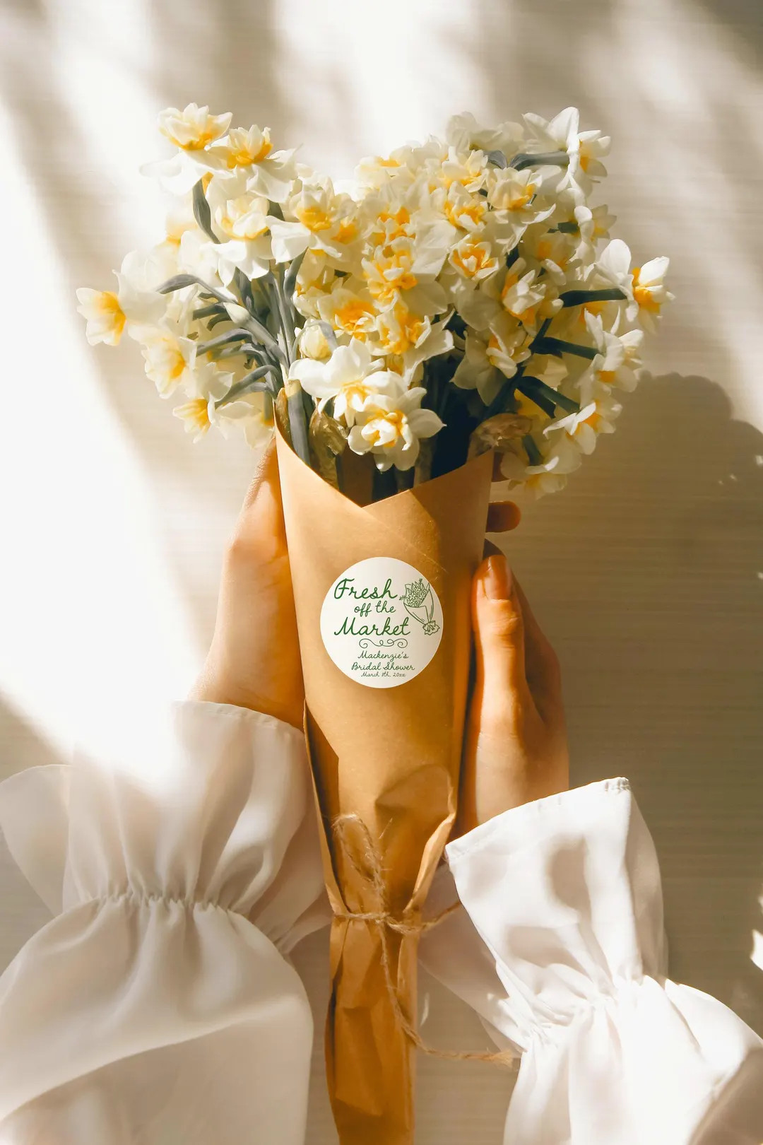 Fresh off the Market Stickers, Floral Bridal Shower Favor Labels, Engagement & Bachelorette Party... | Etsy (US)