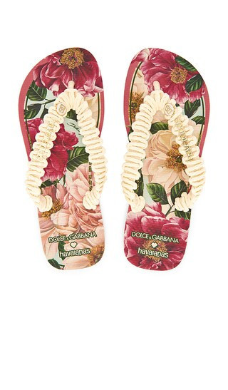 Havaianas X Dolce & Gabbana Floral Sandal in Pink. - size 39/40 | Revolve Clothing (Global)