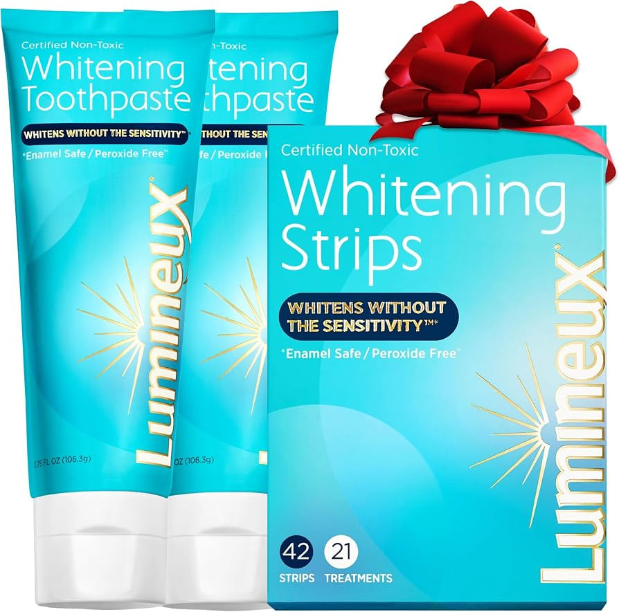 Lumineux Whitening Duo Set – Peroxide Free - Enamel Safe for Whiter Teeth – Includes 21 White... | Amazon (US)