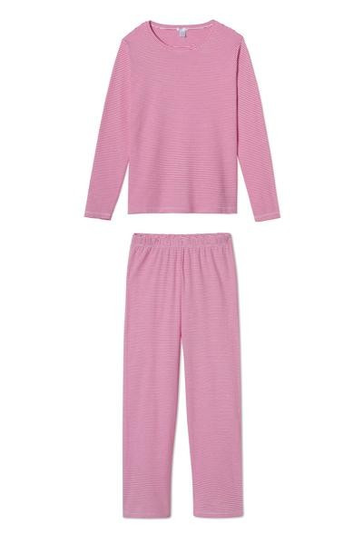 Pima Long-Long Weekend Set in Classic Red | LAKE Pajamas