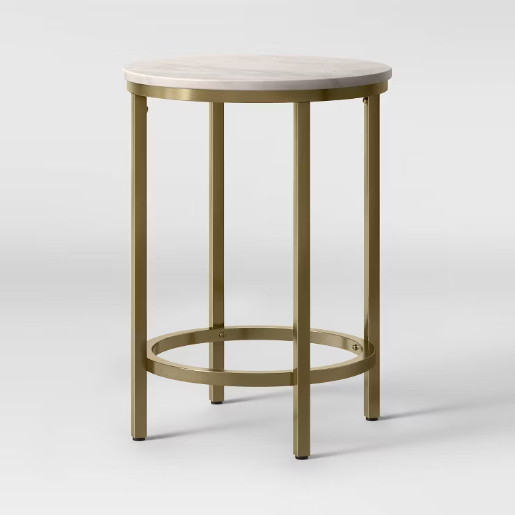 Greenwich Round Marble End Table - Threshold™ | Target