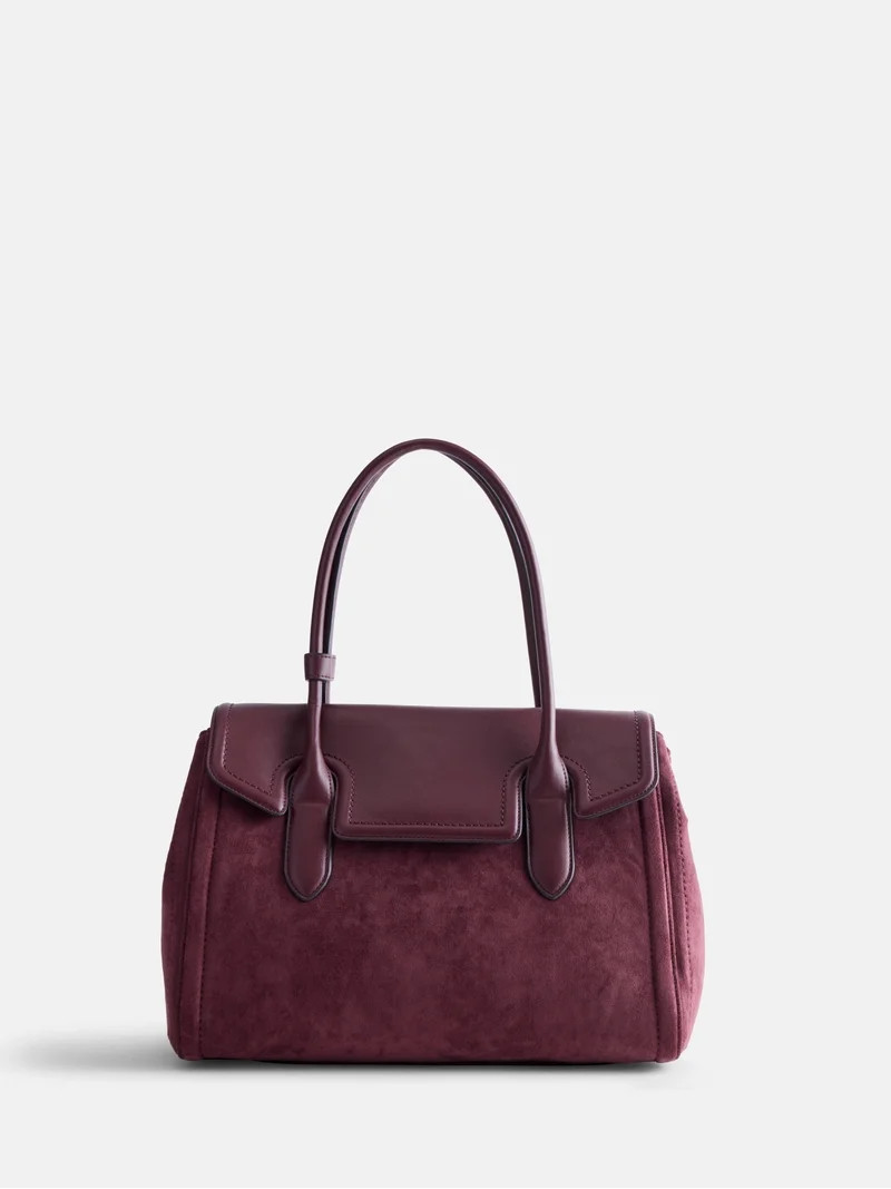 Free Assembly Women's Satchel, Deep Chanti | Walmart (US)