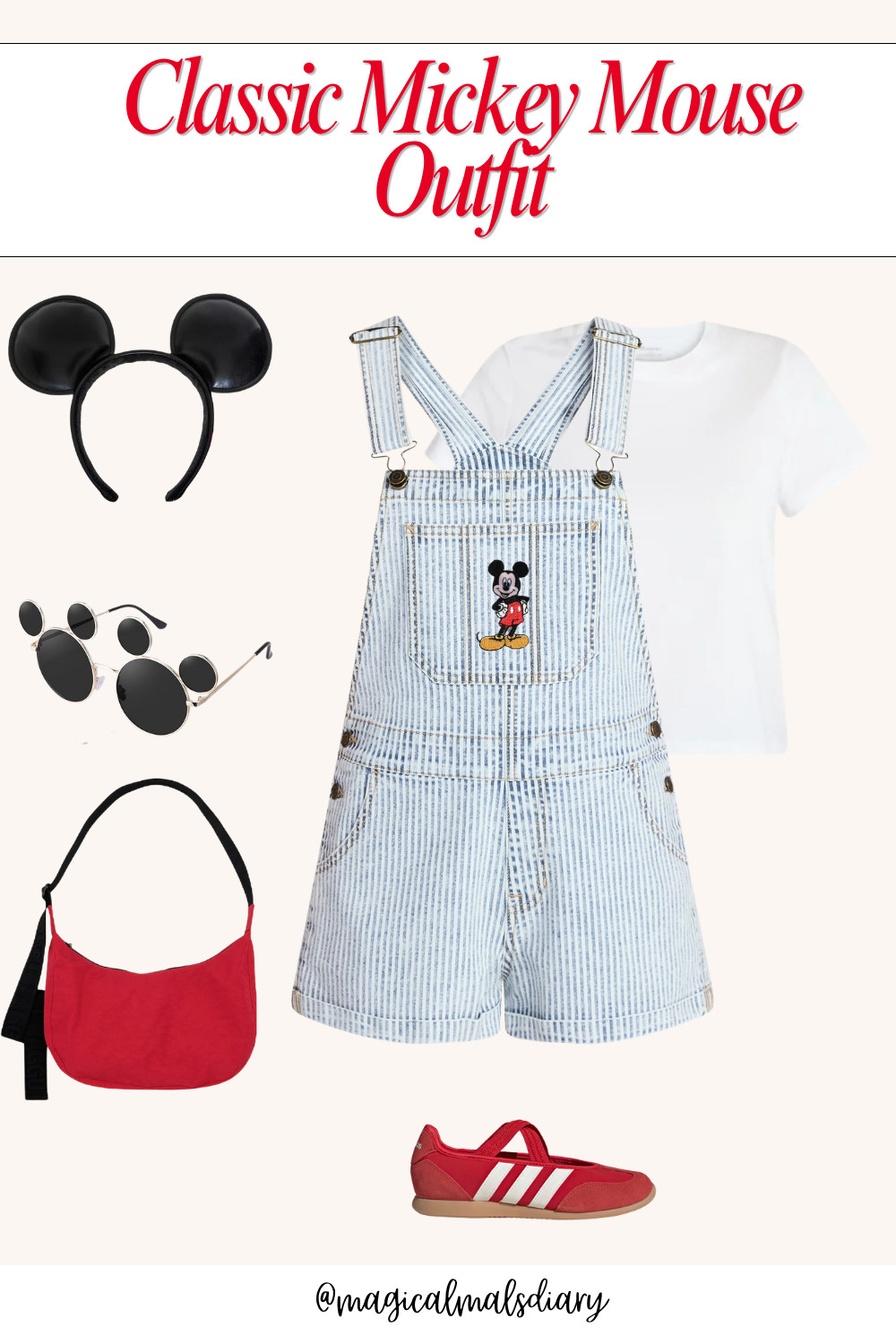 classic Mickey Mouse Outfit for Disney World. Perfect for any park #disneyworldoutfit 

 