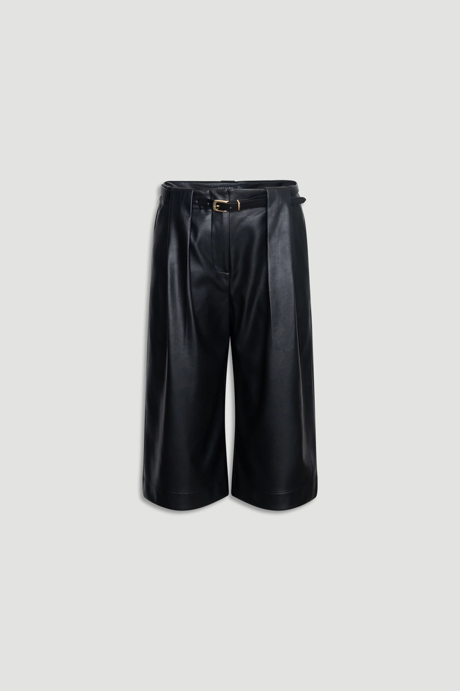 Tabitha Faux Leather Short - Black | DECJUBA