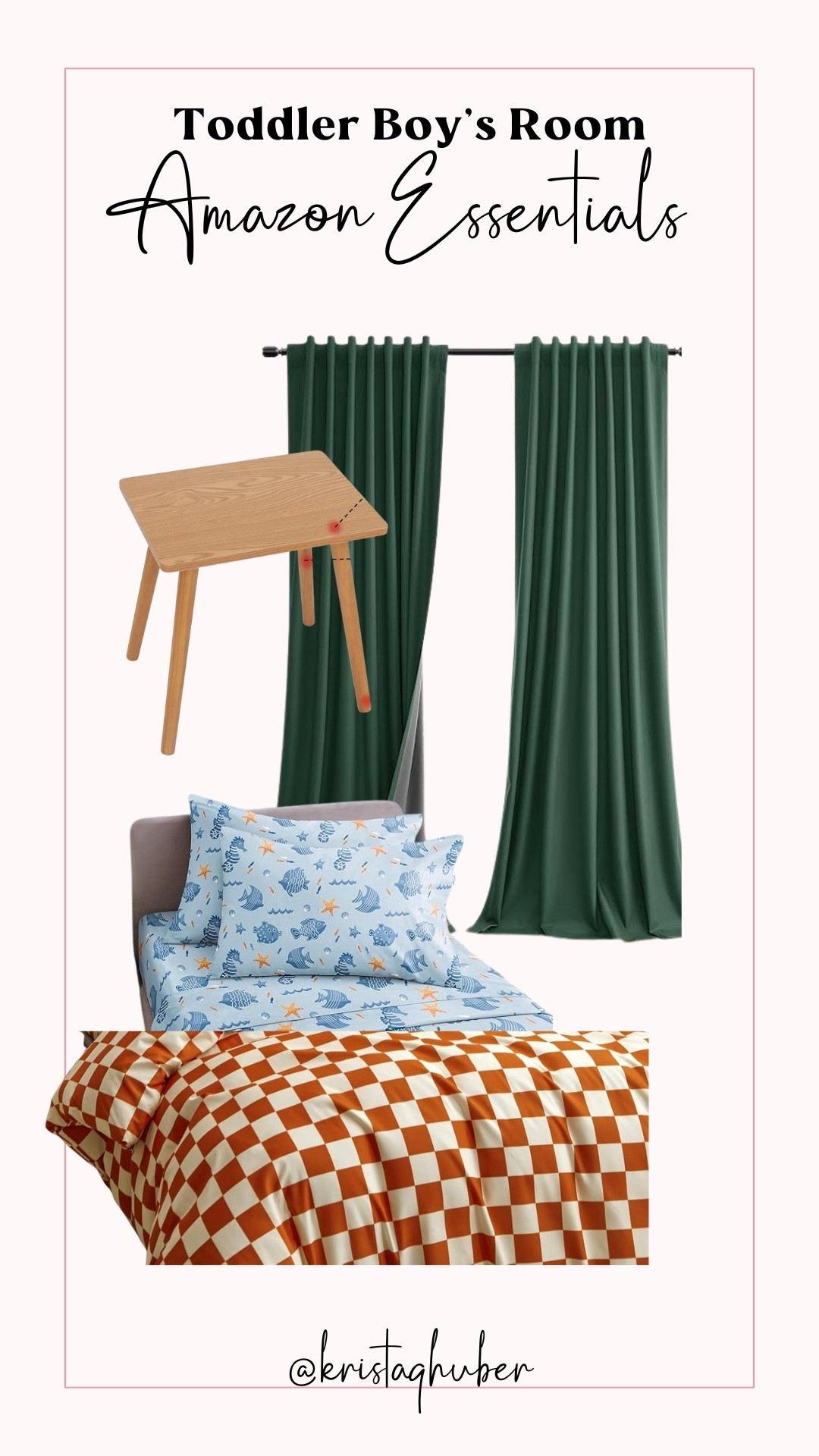Now that my 3-year-old is almost ready for a big boy bed, this is the design I’m using for his room. He loves fish and everything outdoors so I’m going for bold yet neutral colors and patterns that I know he will think are fun! 

#LTKHome #LTKKids