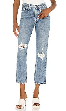 AGOLDE Lana Crop in Cornerstone from Revolve.com | Revolve Clothing (Global)