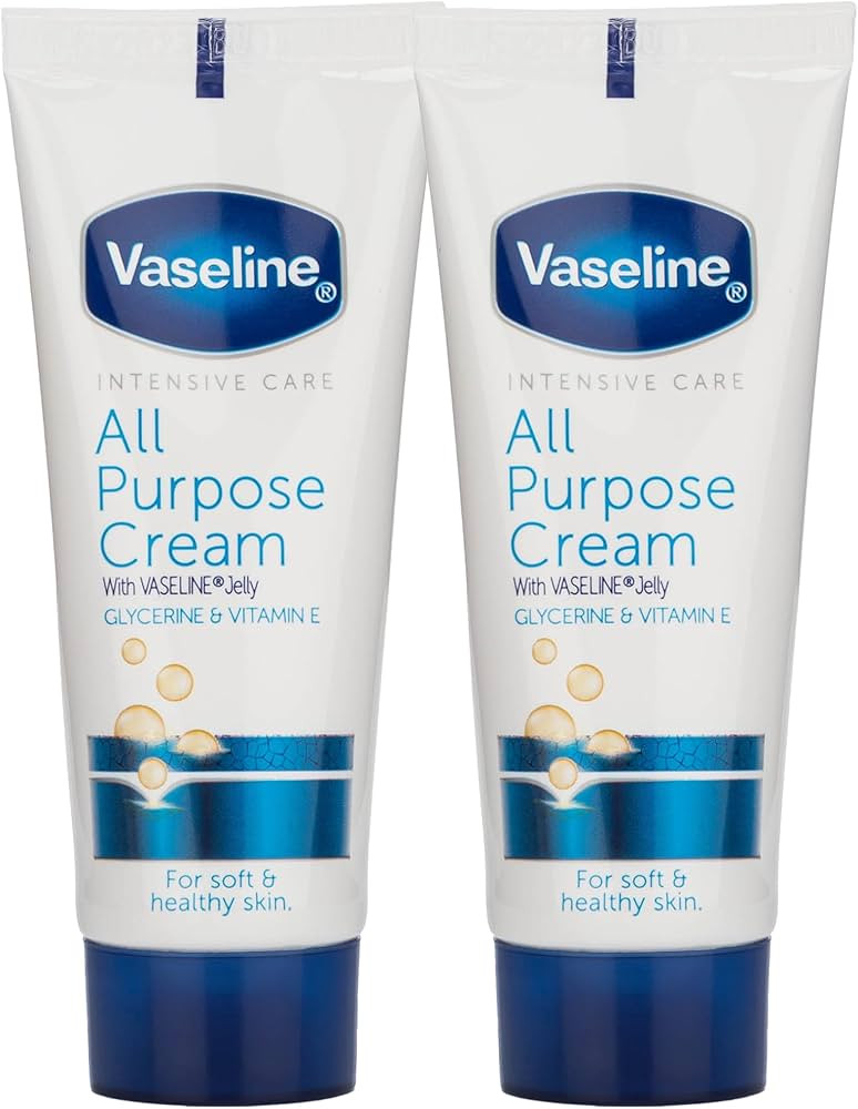 Vaseline Travel Essentials, All Purpose Cream 2-Pack, Hand & Body Lotion for Extremely Dry Skin, ... | Amazon (US)
