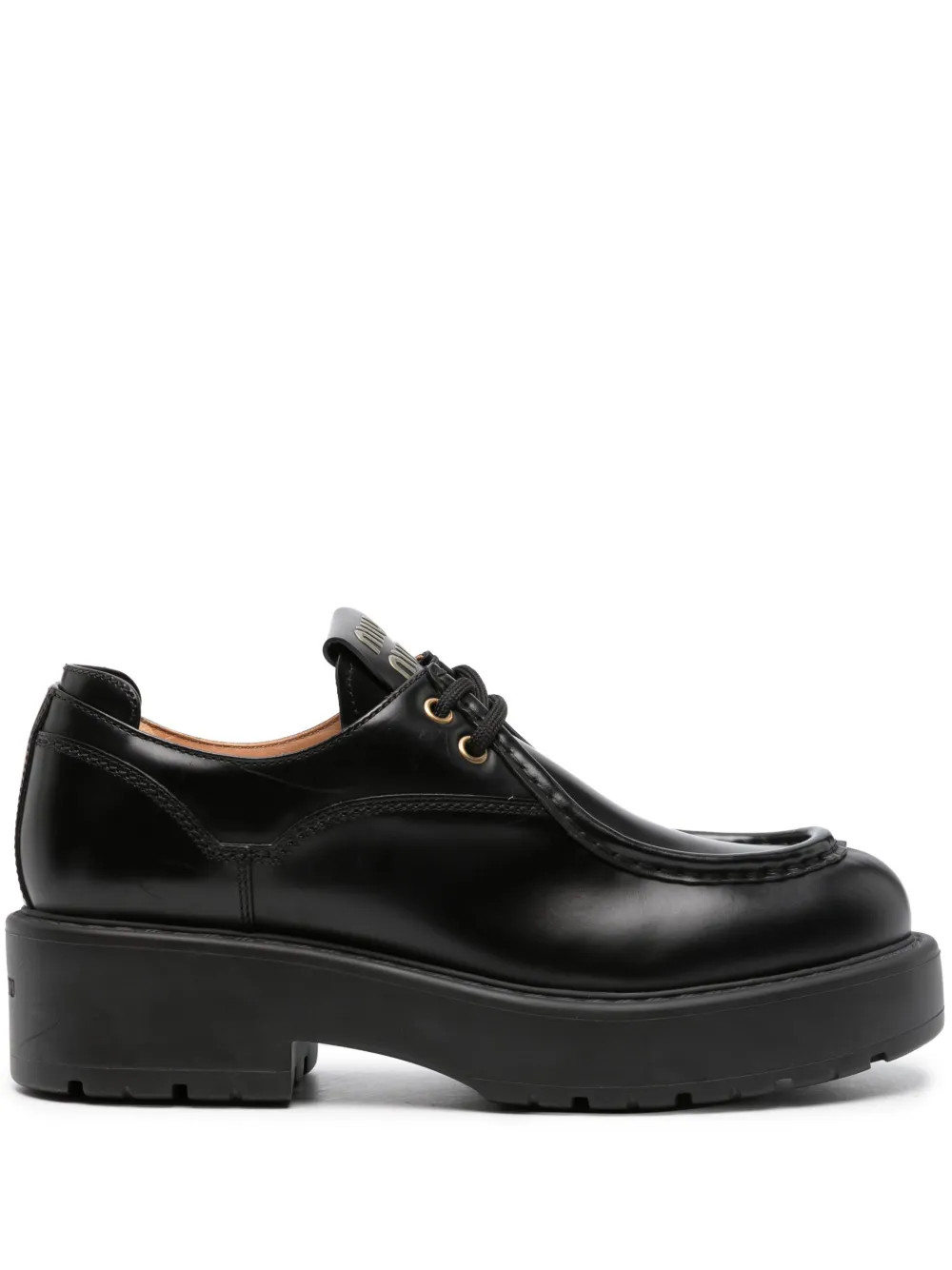 Miu Miu chunky-sole lace-up Shoes - Farfetch | Farfetch Global
