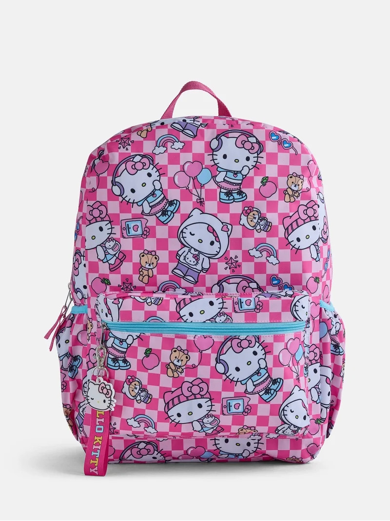 Hello Kitty Girl's 17" Fun Day Print Backpack, Pink | Walmart (US)