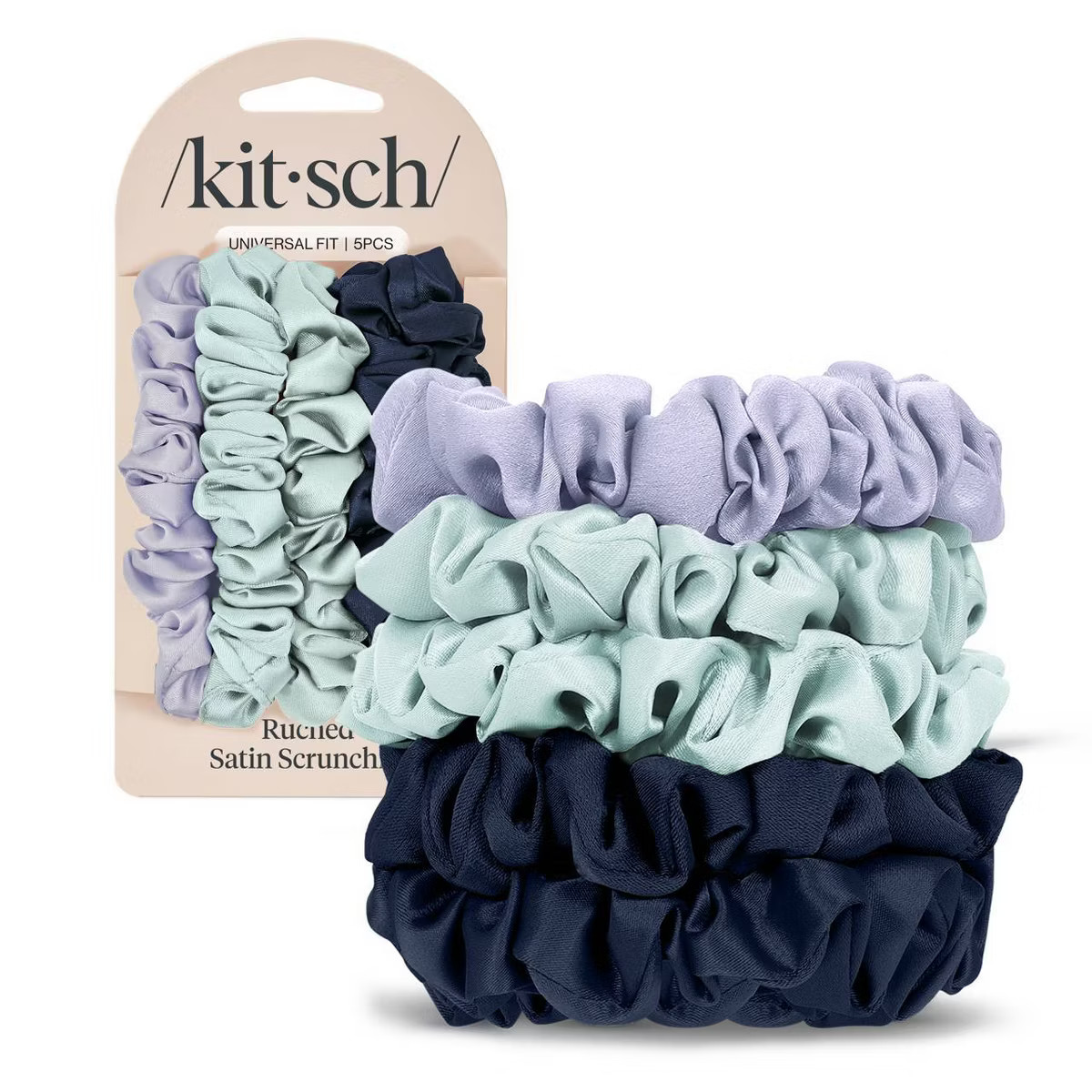 Kitsch Women's Satin Petite Scrunchies - Garden Bouquet - 5ct | Target
