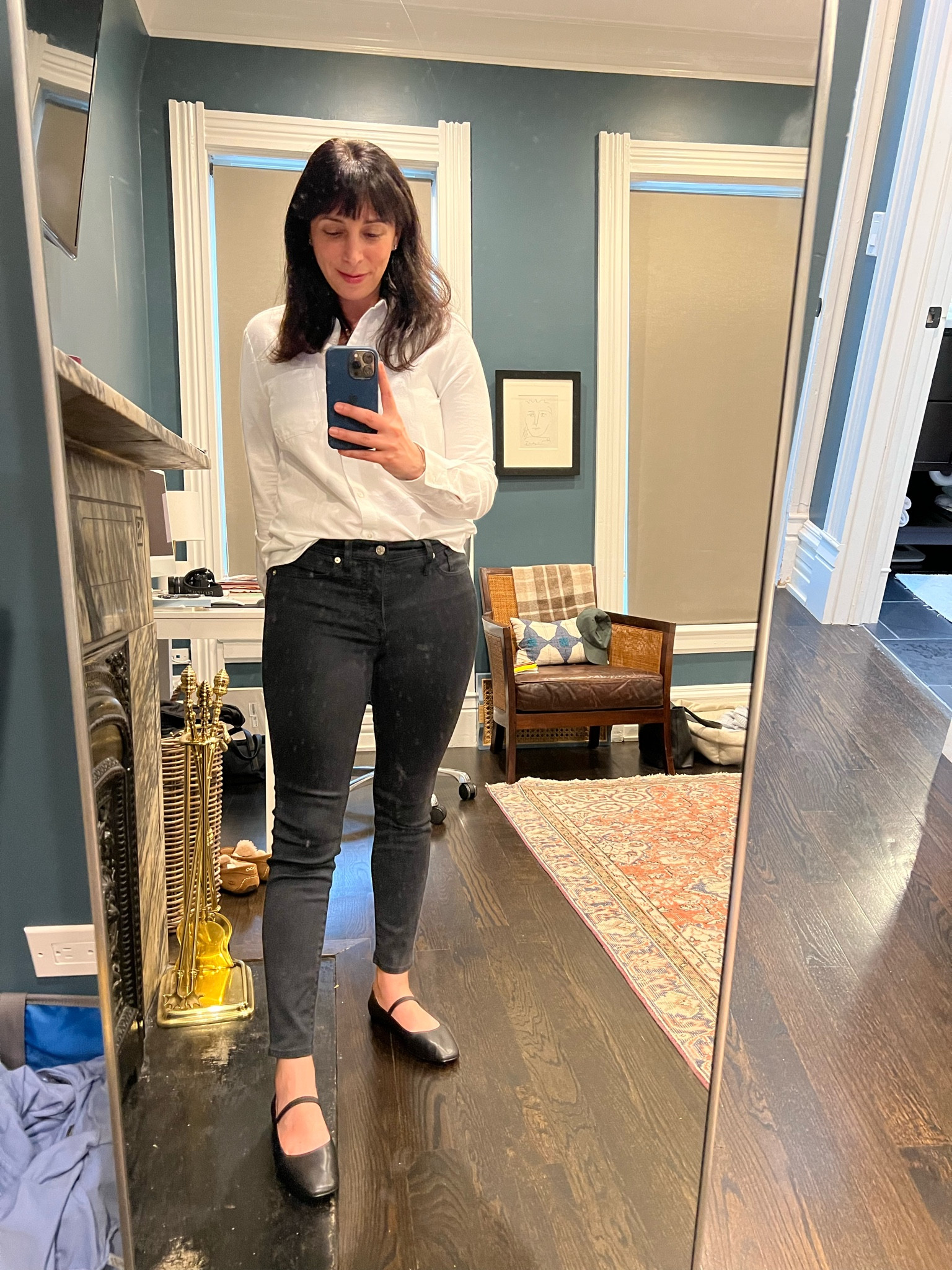 Tonight’s date night look inspired by the white shirt, jeans, and black flats trend. 

#LTKshoecrush #LTKstyletip