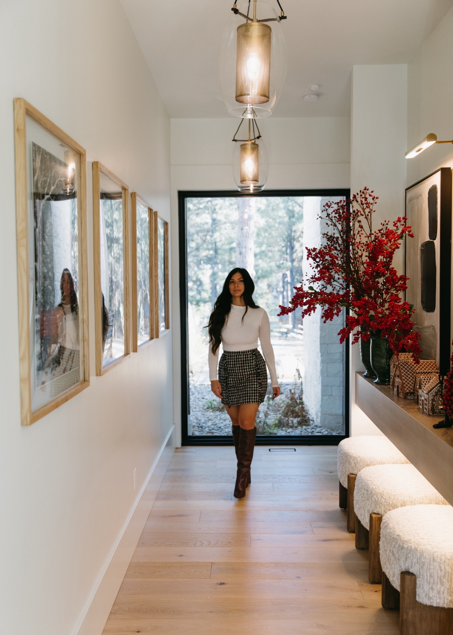 Christmas hallway details linked below! The red looks so good. Sharing similar boot options. This exact pair took  a month to get here!


#LTKSeasonal #LTKHome #LTKHoliday