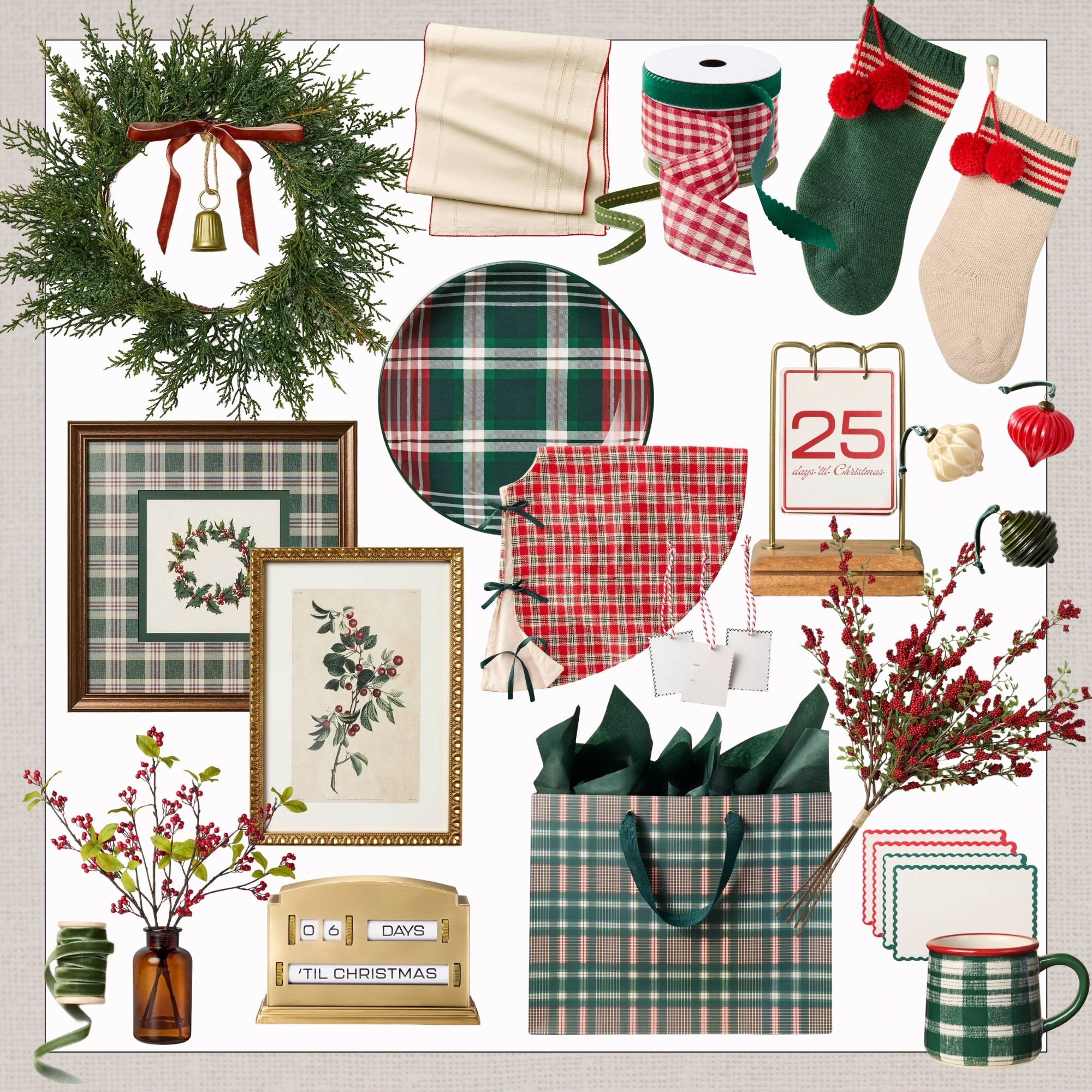 Target hearth and hand, target Christmas decor, Christmas wrapping paper and supplies, plaid, stockings, table top decor, count down, tree skirts, kitchen and dining, floral, wreaths

#LTKSeasonal #LTKHoliday #LTKHome