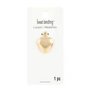 Gold Heart Locket by Bead Landing™ | Michaels | Michaels Stores