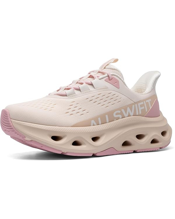 ALLSWIFIT Women's Slip On Walking Shoes Cushioning Hands Free Non Slip Breathable Comfort Workout... | Amazon (US)