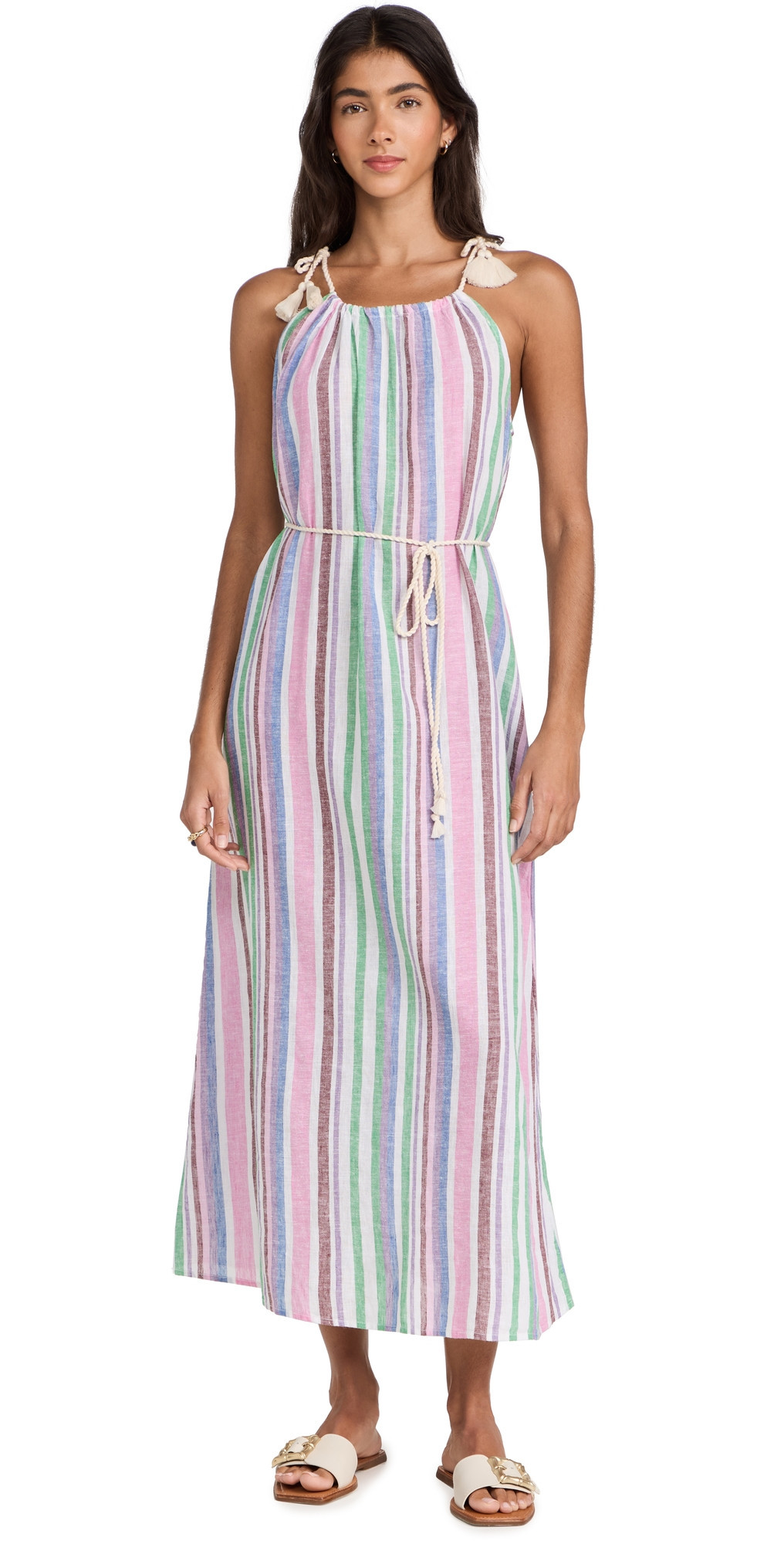 XIRENA Esme Linen Dress Ivory Melange XS | Shopbop