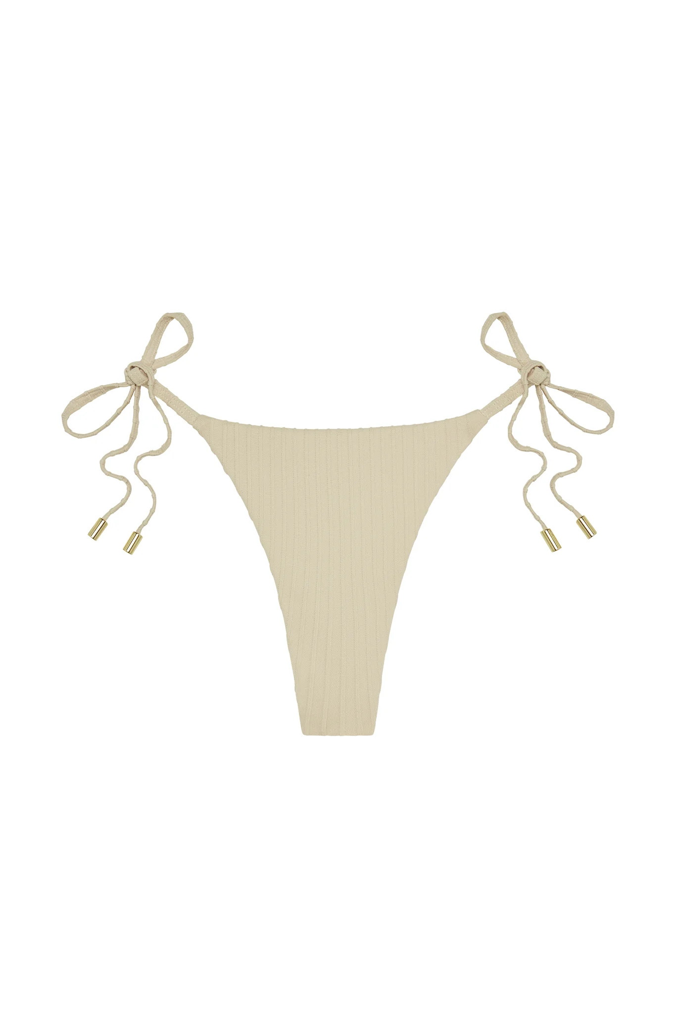 Palma Thong - Vanilla Matte Rib | Monday Swimwear