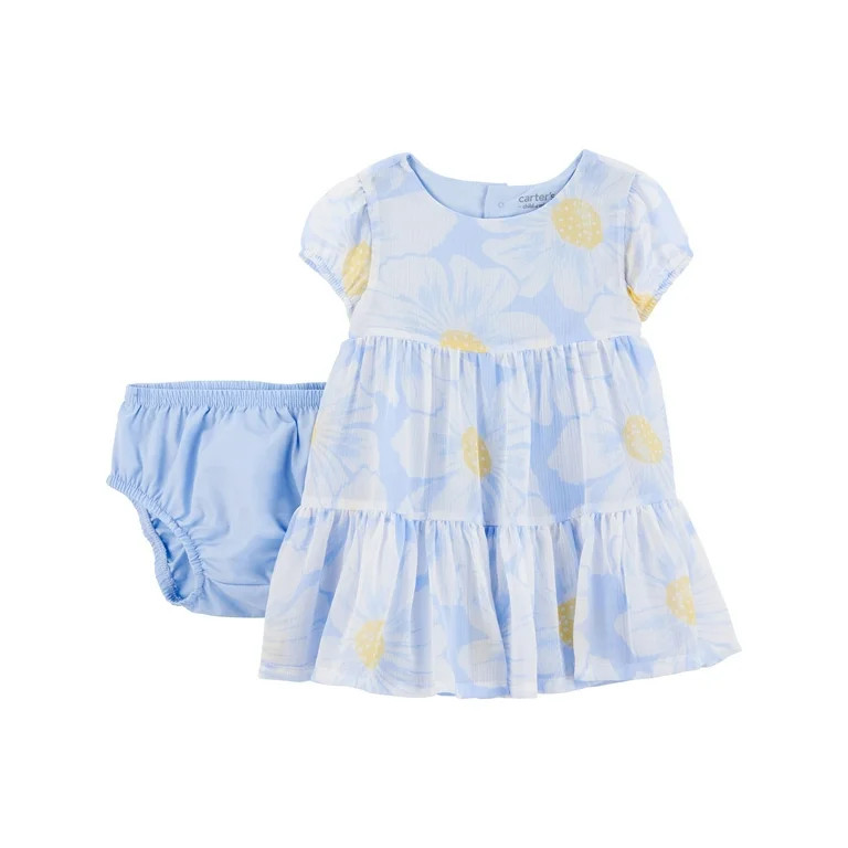 Carter's Child of Mine Baby Girl Dress, 2-Piece, Sizes 0/3-24 Months | Walmart (US)