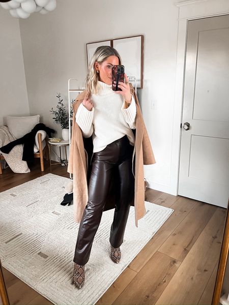 Mixing trendy with traditional! ⚡️ Vegan Leather pants (25 curve) & cream colored sweater(xs)!

📣  Up to 30% off on select styles! + 15% off almost everything!

Order by Dec 18th to arrive for the holiday! 🎄
@Abercrombie #AbercrombiePartner #AbercrombieStyle 

#LTKSeasonal #LTKfindsunder100 #LTKstyletip