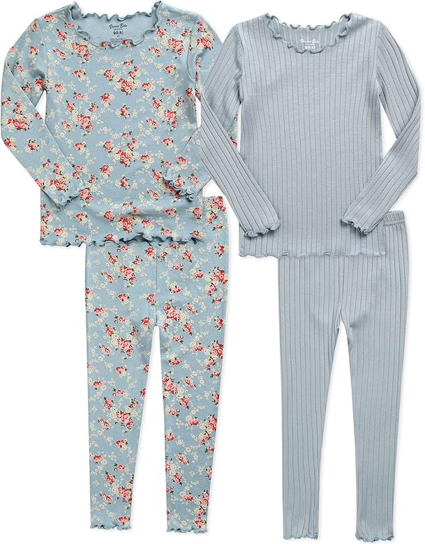 VAENAIT BABY 6M-12Y Kids Unisex Girls & Boys Soft Comfy Modal Tencel Shirring Sleepwear Pajamas 2... | Amazon (US)