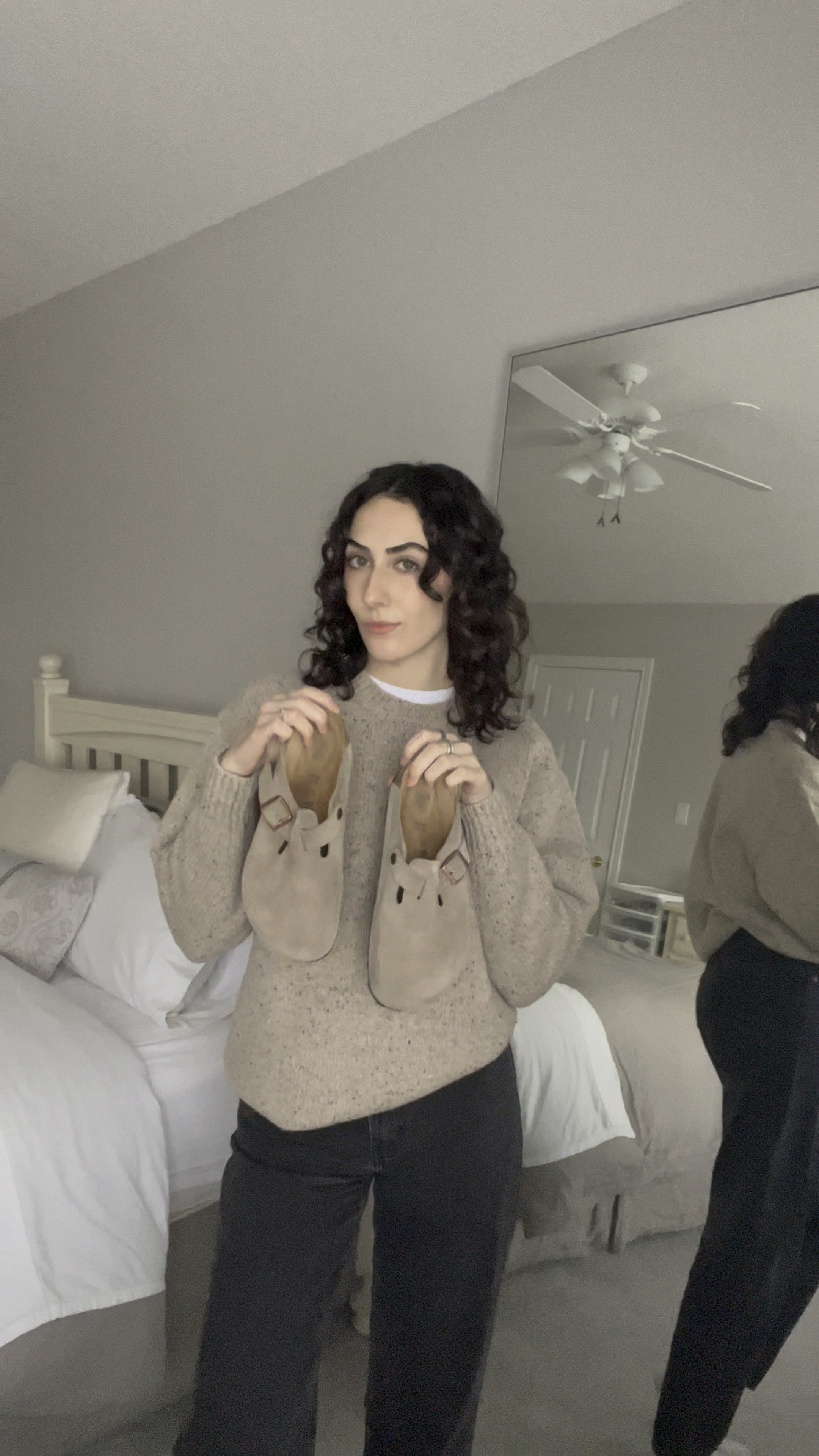 Top - old from dynamite, wearing a size small

Sweater - Wilfred free bronco sweater from Aritzia, wearing a size extra small

Pants - Levi’s dad jeans from Aritzia, wearing a size 25

Shoes - wearing a size 39

Bag - the saddle bag from Ela Handbags #LTKfit 

#LTKstyletip #LTKSeasonal