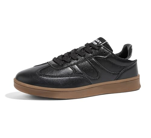 LUCKY STEP Women's Retro Fashion Sneakers Classic Casual Walking Shoes Non Slip Comfort Skate Sho... | Amazon (US)