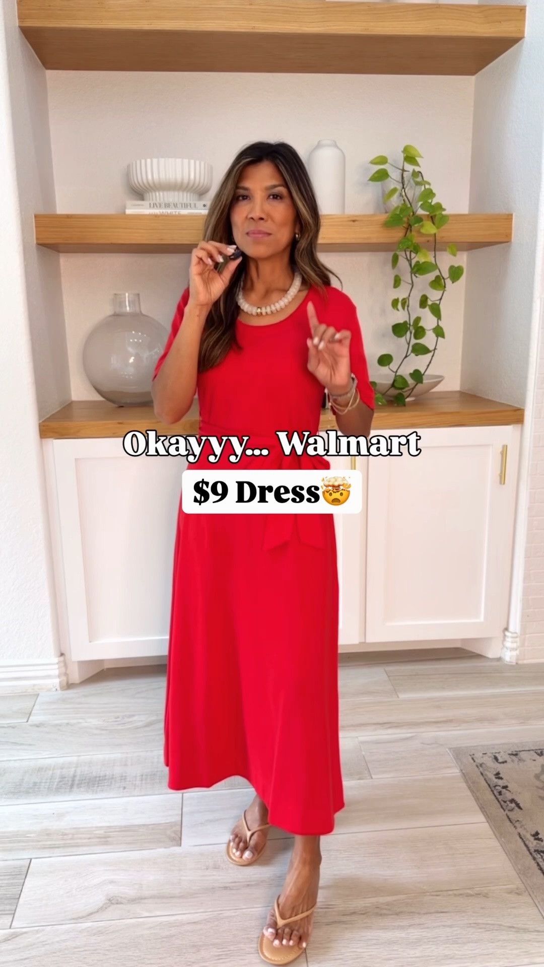 I’m 5’2” 118#ish for reference 
Dress in XS tts.
Sandals tts.
Can wear this with heels to dinner or graduation; dress with  sneakers or flat sandals on casual days, great for work too. 
Spring outfit, summer outfit, over 50, midlife women, petite style

#LTKPetite #LTKOver40 #LTKWorkwear
