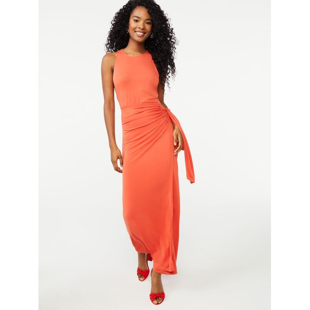 Scoop Women's Maxi Wrap Dress - Walmart.com | Walmart (US)