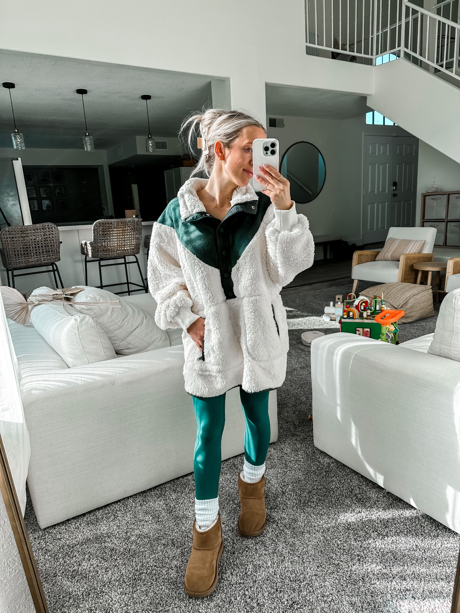 Love this sherpa jacket! Comes in tons of great colors. I’m 4’10 wearing xs  

#LTKSeasonal