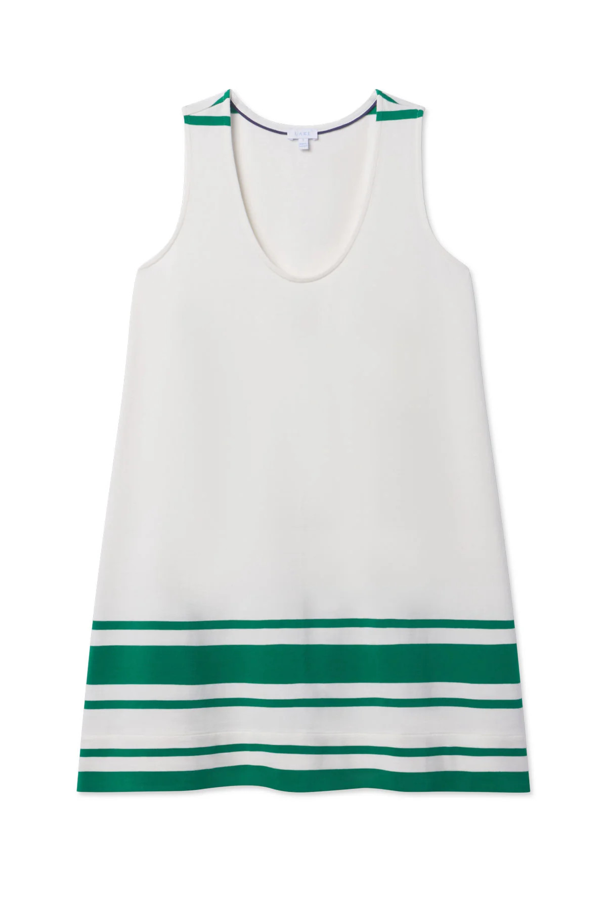 Runaround Dress in Lush Santorini Stripe | Lake Pajamas