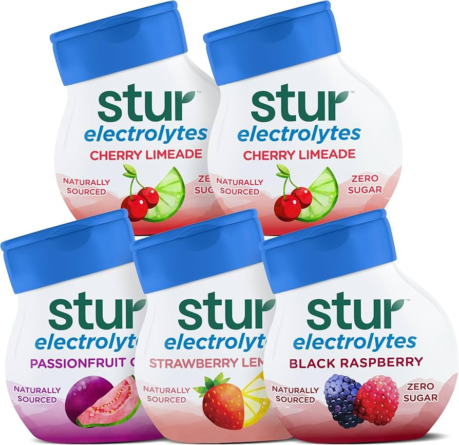 Stur Liquid Water Enhancer | Electrolyte Variety Pack | Naturally Sweetened | High in Vitamin C &... | Amazon (US)