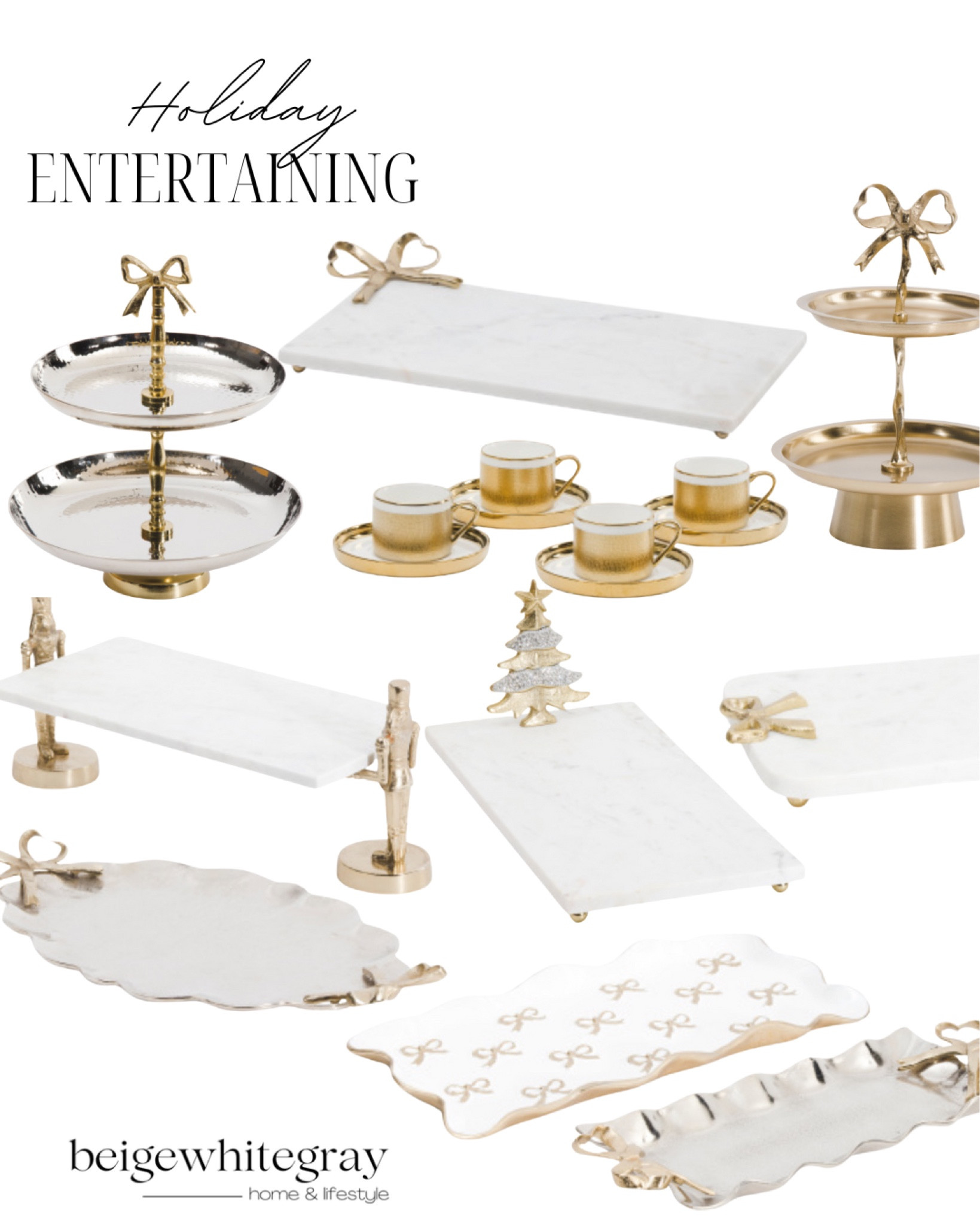Holiday entertaining in style!! The cutest serve ware with bows, nutcrackers in gold and silver!! It’s a TJ Maxx find so once they’re gone they’re gone! Greta gifts too

#LTKSaleAlert #LTKHome #LTKHoliday