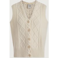 Tatyana Cable Knit Vest | Varley US, Egret / XXS | Varley US