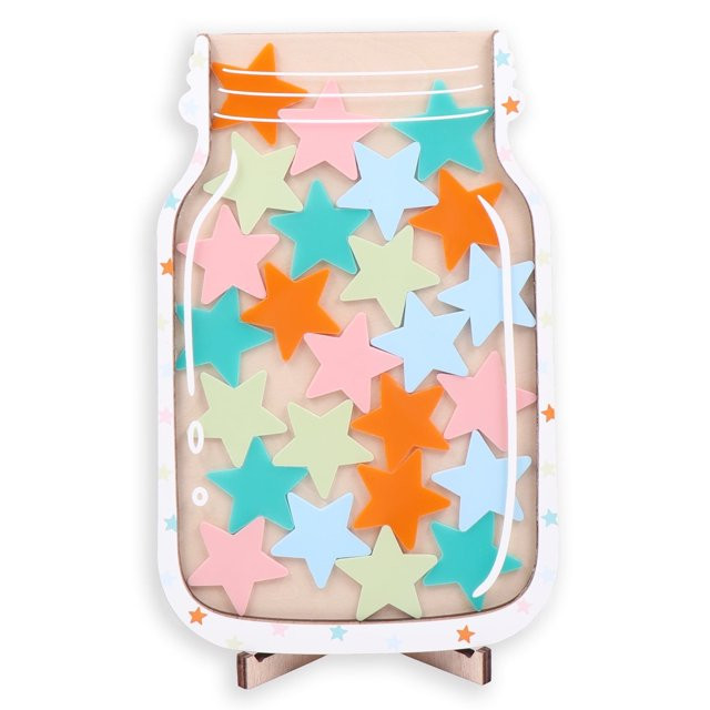 Classroom Reward Stars Jars for Kids,Happon Classroom Management Tools,Star Jar Reward System Beh... | Walmart (US)