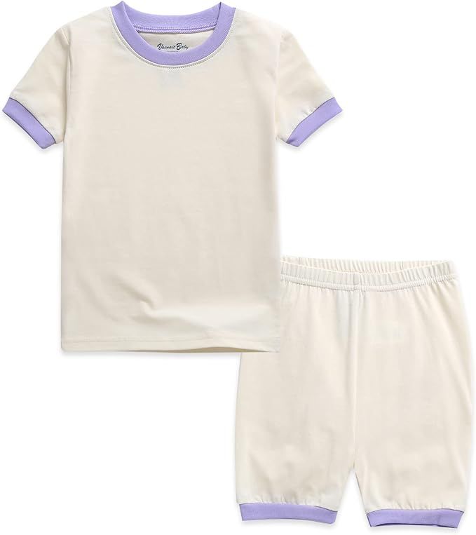 VAENAIT BABY Infant Toddler Boys Girls Pajamas Pyjamas Sleepwear Set Solid Cotton Daily Short Sum... | Amazon (US)