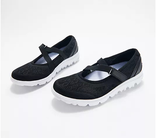 Propet Mesh Slip-On Shoe - TravelActiv Mary Jane - QVC.com | QVC